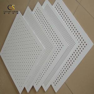 Fabricant chinois de plaques de plâtre perforées acoustiques pour cloisons sèches Accessoires de plaques de plâtre Faux plafond suspendu - Product Image 4