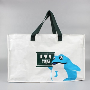 अनुकूलन योग्य अतिरिक्त बड़े 180gsm भारी शुल्क pp बुने टोटे हिजिंग और शॉपिंग जिपर बैग pp लैमिनेटेड रीसायकल ओम भंडारण - Product Image 3