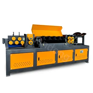 אספקה במפעל באיכות גבוהה מתכת חוט השטחת מכונה ברזל פלדת חוט Rebar מיישר ומכונת חיתוך