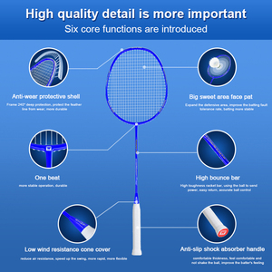 Precio de fábrica, <span class=keywords><strong>protector</strong></span> de marco de fibra de carbono, raqueta de bádminton, raqueta de volante para juegos de entrenamiento, práctica deportiva escolar - Product Image 3