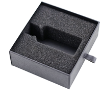 Boîte en carton rigide de luxe sur mesure, blanche, avec tiroir, fermeture magnétique, insert en mousse éponge, emballage cadeau coulissant, carton rigide