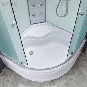 Marco de aluminio 4mm Puerta corredera de vidrio templado Hidromasaje Baño Ducha Cabina de Ducha - Product Image 2