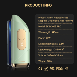 Appareil d'épilation <span class=keywords><strong>laser</strong></span> permanente, prix compétitif, épilateur facial pour femmes, étiquette personnalisée, refroidissement par glace - Product Image 6