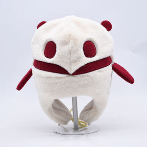 Sombrero de invierno de esquí ruso de piel de conejo encantador a la moda, gorra con logotipo bordado personalizado, sombreros de trampero de piel sintética con animales - Product Image 5