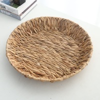 Panier de rangement moderne en jacinthe d'eau tressée, vente directe usine, pour usage domestique, écologique et durable, idéal pour fruits, collations et pain