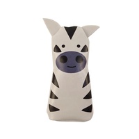 Boneka Tangan PU Desain Baru dari Produsen Grosir untuk Anak-anak 8cm, Boneka Bordir Custom dengan Hewan untuk Pertunjukan
