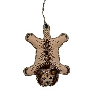 Ornement de Noël en velours fait main avec motif personnalisé, décoration suspendue, marque KUSHANG TEXTILE, vente en gros au Gujarat - Product Image 1