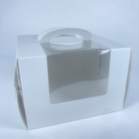 Boîtes à gâteaux transparentes, transporteurs de pâtisserie durables, contenants à desserts robustes, fenêtre transparente, poignées fiables, présentation élégante