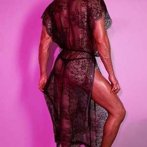 Lingerie <span class=keywords><strong>sexy</strong></span> pour hommes, pyjamas pour hommes, chemise de nuit passionnée et séduisante, dentelle ajourée transparente, vêtements de nuit pour hommes gays, polyester - Product Image 3