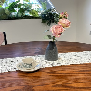 Juego de Mesa y Sillas de Comedor de Madera Maciza, Diseño Moderno y Simple, Rectangular, Base de Soporte Completo, Acabado Mate, Muebles para el Hogar - Product Image 2