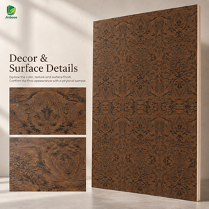 Contreplaqué plaqué marqueterie en bois <span class=keywords><strong>de</strong></span> frêne chaud Jinbase W-SL-802, qualité E0, 1220x2440mm, feuilles <span class=keywords><strong>de</strong></span> placage chêne, placage noyer - Product Image 3