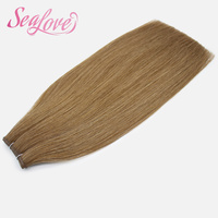Extensiones de Cabello Genius Weft al por Mayor, Proveedor, Fabricante, Directo de Fábrica, Calidad de Salón, Cabello Humano Marrón de 14 Pulgadas