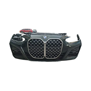 Para <span class=keywords><strong>BMW</strong></span> nueva <span class=keywords><strong>serie</strong></span> 4 G22 <span class=keywords><strong>420</strong></span> 430 montaje de nariz delantera original rejilla de parachoques delantero faro antiniebla Marco de tanque de agua condensador - Product Image 1