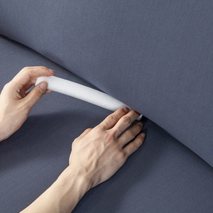 Housse de canapé moderne unie, très extensible, élastique, imperméable, ajustement parfait pour canapé en L, ensemble 3+2+1 places - Product Image 4