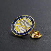 Fabricant de badges de revers personnalisés en métal doré ou argenté, en émail souple, avec logo 3D en forme de papillon, pour souvenirs d'entreprise