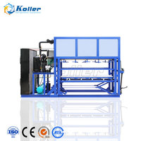 Machine à glaçons commerciale Koller DK15 à refroidissement direct pour l'industrie de la pêche, la conservation des fruits de mer et la préservation du poisson