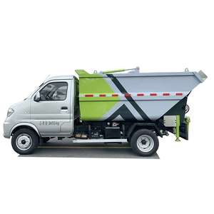 Il camion della spazzatura di compattazione autocaricante è dotato di un nuovo veicolo elettrico puro di energia DFAC 4x2 per il trasporto della spazzatura - Product Image 1