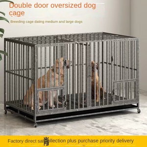 Katı desen ev evcil hayvan kafesi büyük ekstra büyük köpek kulübesi Golden Retriever Retriever için tam kare tüp köpek kafesi - Product Image 4