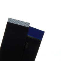 Câble FFC noir personnalisé à pas de 0,5 mm, 40 broches, longueur 600 mm, câble plat flexible pour module d'affichage tactile industriel LCD LVDS