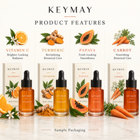 Sérum Visage Botanique Éclaircissant et Nourrissant Anti-rides à la Vitamine C, Curcuma, Papaye et Carotte – Marque Privée OEM ODM