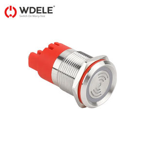 Buzzer étanche en acier inoxydable 19mm avec indication pour les décibels élevés et l'intensité sonore élevée 12/24/220V - Product Image 1