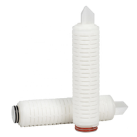 Filtre plissé absolu en PP de haute qualité différent 0.2 microns pour la filtration du vin cartouche de sédiments filtre à ailettes de qualité alimentaire