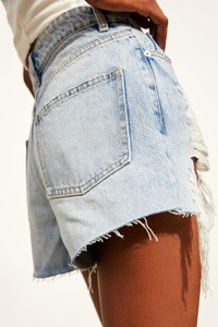 Déchiré taille haute <span class=keywords><strong>short</strong></span> en <span class=keywords><strong>jean</strong></span> en détresse femmes mode jeans courts - Product Image 6