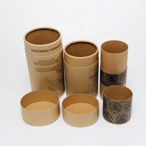 Biodegradable Tea Packaging Cylinder Box Paper Tubes For Tea/Chocolate/Candy Custom Logo Printed
