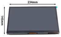 Layar LCD 10,1 inci terlaris, layar sentuh kapasitif IPS definisi tinggi full view, kompatibel dengan Raspberry Pi