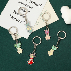 Lindo Llavero Metálico de Personajes del Bosque, Set de Llaveros Esmaltados de <span class=keywords><strong>Korok</strong></span> y Majora's Mask, Anillo de Llaves de Personajes de Juego para Fans - Product Image 2