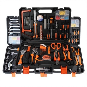 SNJUE – Coffret complet d'outils manuels haut de gamme <span class=keywords><strong>en</strong></span> acier au carbone pour la réparation domestique et automobile, et l'utilisation électrique des véhicules – Boîte à outils de quincaillerie - Product Image 1