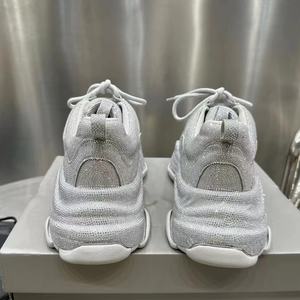 2026 Full-Diamond Classic Original Leather Fabric Chunky Sole Casual <strong>Trainers</strong> Diamond-Studded <strong>Sparkle</strong> - Product Image 4