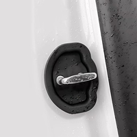 4 Protectores Universales para Cerraduras de Puertas de Coche con Almohadillas Amortiguadoras Silenciosas, Accesorios Exteriores - Cubierta Protectora de Silicona