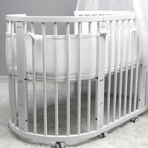 Kids Breathable Mesh Liner for Full-Size <strong>Cribs</strong>, <strong>Classic</strong> 3mm Mesh, Light Pink Size 4FS Covers 3 or 4 Sides - Product Image 3