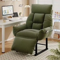 Fauteuil inclinable de bureau, lit pliant, fauteuil de détente à domicile, fauteuil inclinable à double usage, fauteuil de bureau, canapé paresseux, design moderne, métal