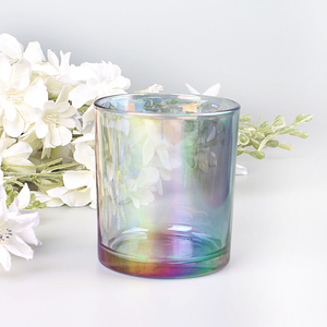 Vaso de Agua Redondo de Vidrio de 300 ml con Recubrimiento UV Arcoíris para Beber - Product Image 2