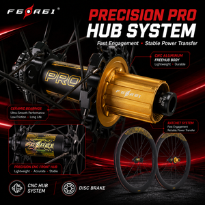 Jeu de roues de route en carbone <span class=keywords><strong>FEREI</strong></span> série 700C, prêtes pour le tubeless, avec moyeux à blocage central et accouplement magnétique - Product Image 5