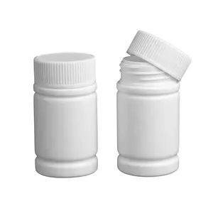 80毫升塑料避孕药瓶，药房使用白色瓶子，塑料容器用于药丸