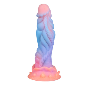 Neue Leuchtende Dildos Bunte Glühende Riesige Penisform G-Punkt Analkugeln Erotikspielzeug Drachen-Monster-Dildo mit Saugnapf - Product Image 1