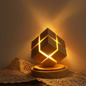 Lampe de chevet décorative, lumière d'ambiance pour chambre à coucher, avec prise USB - Product Image 5