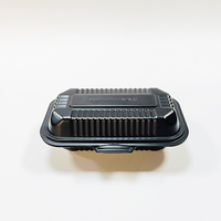 Contenants alimentaires rectangulaires compostables en amidon de maïs, boîtes à clapet biodégradables, compatibles micro-ondes, pour hamburgers, pizzas, plats à emporter