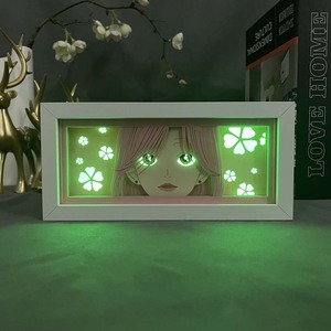 Caja DE LUZ DE Anime <span class=keywords><strong>Nana</strong></span> Komatsu para decoración de dormitorio infantil <span class=keywords><strong>Manga</strong></span> LED luz de noche Hachi caja de luz de corte de papel al lado de la lámpara - Product Image 4