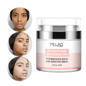 Melhor 7 Dias Rápido Pele Íntima Clareamento Creme Alpha Arbutin Facial Lightening Gel Para Corpo Rosto Bikini Áreas Sensíveis