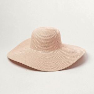 Sombrero de Sol de Ala Ancha Flexible y Económico para Mujer, Sombrero de Verano de Paja para Ciclismo y Viajes - Product Image 3