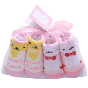 OT seller-Calcetines de algodón orgánico suave para bebé recién nacido, calcetines de punto con patrón de animales - Product Image 4