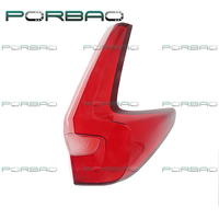 PORBAO pour CRV 2017-2018 : Cache-phare arrière en plastique rouge de remplacement pour système d'éclairage automobile, feux arrière de voiture