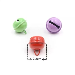 Campana Redonda Pintada de Colores de 22mm de Hierro con Pintura al Horno, Adorno para Mascotas, Llavero, Colgante para Teléfono, Accesorio - Product Image 2