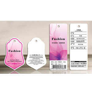 Étiquette suspendue en papier couché de haute qualité, élégante, pour bébé et enfant, avec logo personnalisé imprimé - Product Image 3