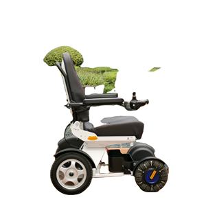 Sedia a rotelle elettrica motorizzata in lega di alluminio con sedile a forma di memoria e sedia per la mobilità in piedi - Product Image 6