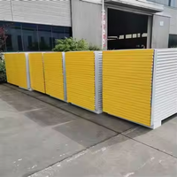 Panneau sandwich en aluminium PU de haute qualité 100 mm - Design moderne, ignifuge B1, résistant à l'eau, écologique, pour chambre froide et entrepôt